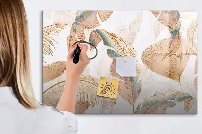 Schreib-Magnettafel mit Blättermuster