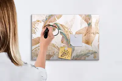 Schreib-Magnettafel mit Blättermuster