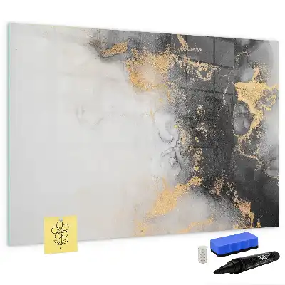 Beschreibbare Magnettafel in Marmoroptik