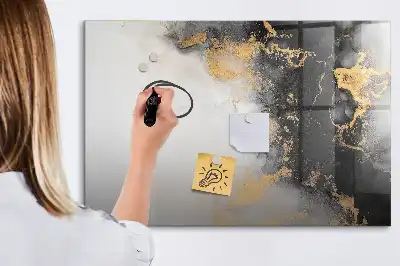 Beschreibbare Magnettafel in Marmoroptik