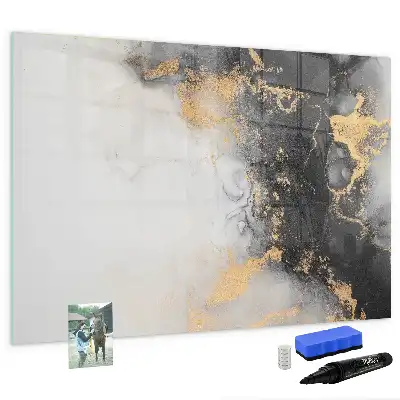 Beschreibbare Magnettafel in Marmoroptik