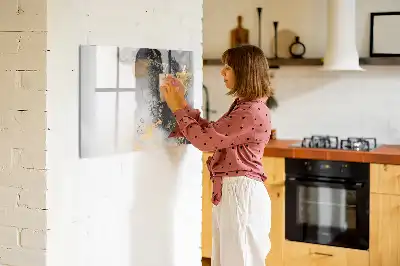 Beschreibbare Magnettafel in Marmoroptik