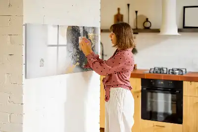 Beschreibbare Magnettafel in Marmoroptik