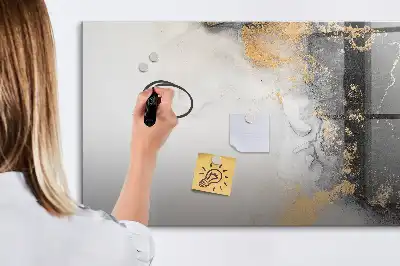 Beschreibbare Magnettafel in Marmoroptik