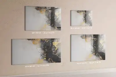 Beschreibbare Magnettafel in Marmoroptik