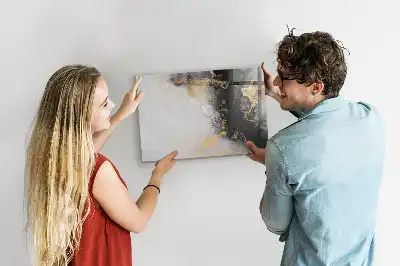 Beschreibbare Magnettafel in Marmoroptik