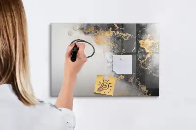 Beschreibbare Magnettafel in Marmoroptik