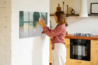 Schreib-Magnettafel mit dekorativem Muster
