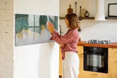 Schreib-Magnettafel mit dekorativem Muster