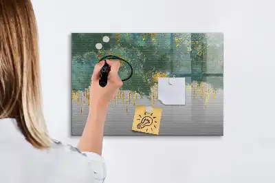 Schreib-Magnettafel mit dekorativem Muster