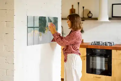 Schreib-Magnettafel mit dekorativem Muster