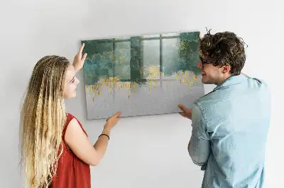Schreib-Magnettafel mit dekorativem Muster
