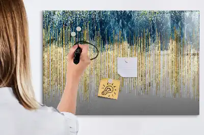 Beschreibbare Magnettafel mit dekorativem Muster