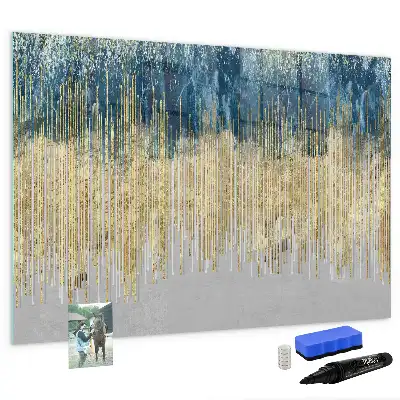 Beschreibbare Magnettafel mit dekorativem Muster