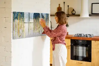 Beschreibbare Magnettafel mit dekorativem Muster