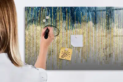 Beschreibbare Magnettafel mit dekorativem Muster