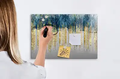 Beschreibbare Magnettafel mit dekorativem Muster