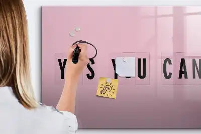 Schreib-Magnettafel mit dem Motiv „Ja du kannst“