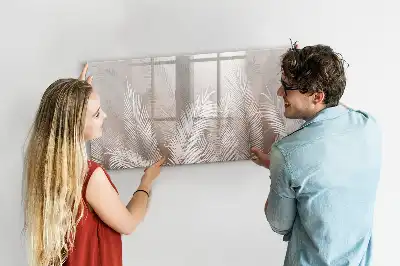 Beschreibbare Magnettafel mit Motiv Exotische Blätter