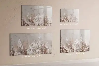 Beschreibbare Magnettafel mit Motiv Exotische Blätter