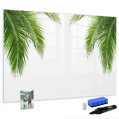 Magnetische Schreibtafel mit Palmenblätter-Motiv