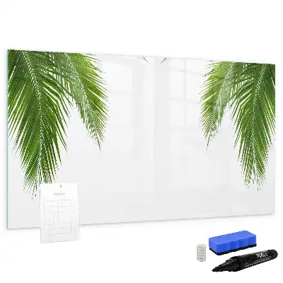 Magnetische Schreibtafel mit Palmenblätter-Motiv