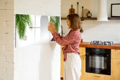 Magnetische Schreibtafel mit Palmenblätter-Motiv