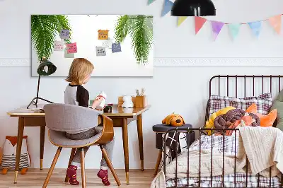 Magnetische Schreibtafel mit Palmenblätter-Motiv