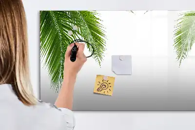 Magnetische Schreibtafel mit Palmenblätter-Motiv