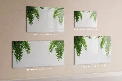 Magnetische Schreibtafel mit Palmenblätter-Motiv