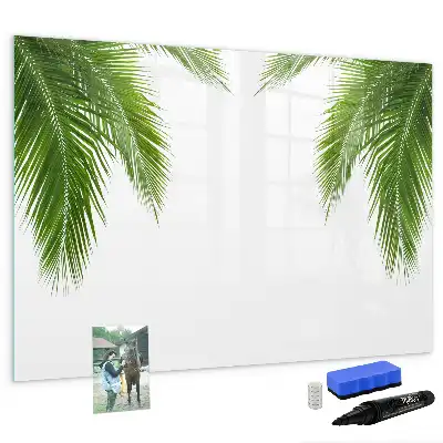 Magnetische Schreibtafel mit Palmenblätter-Motiv