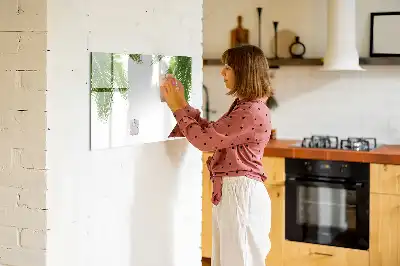 Magnetische Schreibtafel mit Palmenblätter-Motiv
