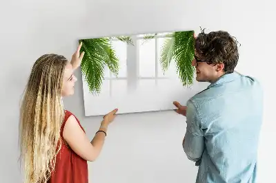 Magnetische Schreibtafel mit Palmenblätter-Motiv