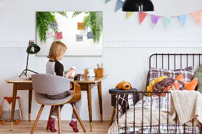 Magnetische Schreibtafel mit Palmenblätter-Motiv