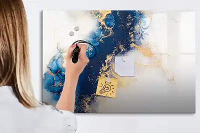 Schreib-Magnettafel mit Marmormuster
