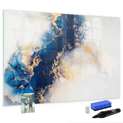 Schreib-Magnettafel mit Marmormuster