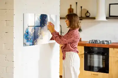 Schreib-Magnettafel mit Marmormuster