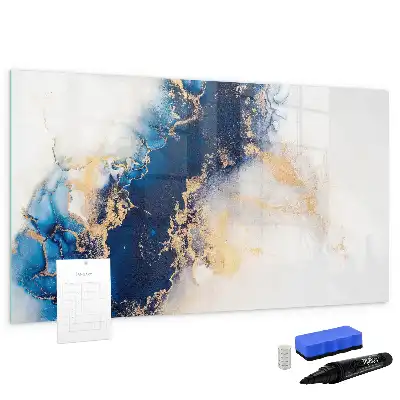 Schreib-Magnettafel mit Marmormuster