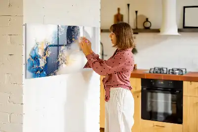 Schreib-Magnettafel mit Marmormuster