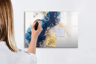 Schreib-Magnettafel mit Marmormuster