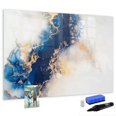 Schreib-Magnettafel mit Marmormuster