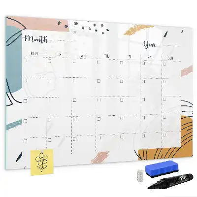 Beschreibbare Magnettafel als Business-Organizer