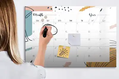 Beschreibbare Magnettafel als Business-Organizer