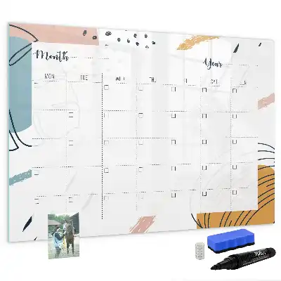 Beschreibbare Magnettafel als Business-Organizer