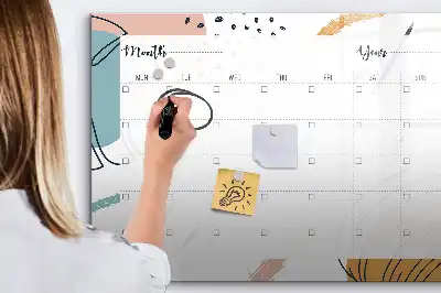 Beschreibbare Magnettafel als Business-Organizer