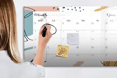 Beschreibbare Magnettafel als Business-Organizer