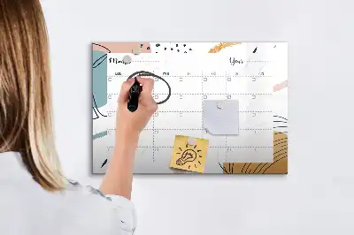 Beschreibbare Magnettafel als Business-Organizer