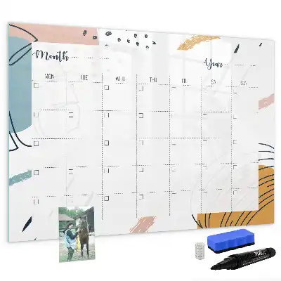 Beschreibbare Magnettafel als Business-Organizer