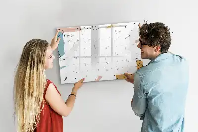 Beschreibbare Magnettafel als Business-Organizer