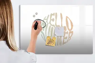 Schreib-Magnettafel im Design Hallo Sommer